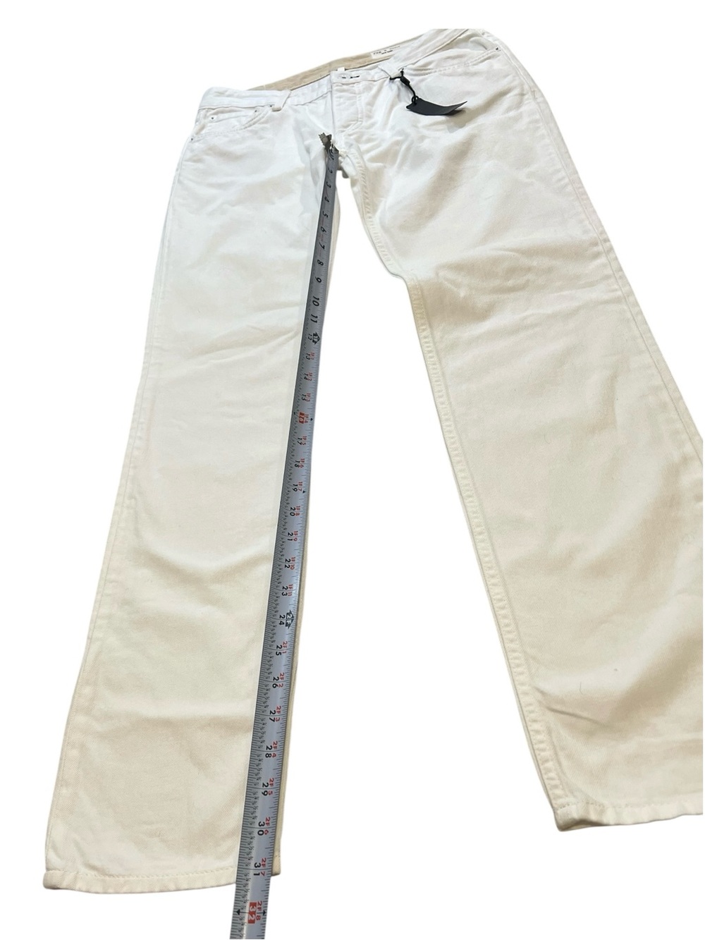 Rag & Bone New York Piper, Low-Rise Straight Leg, What/Tan Wash, Size 25 - Picture 11 of 16